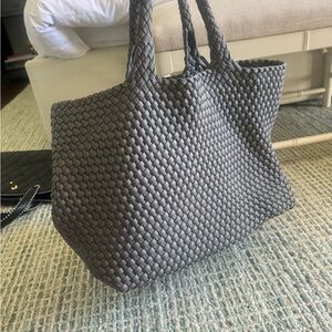 Naghedi Woven Tote Bag in Gray